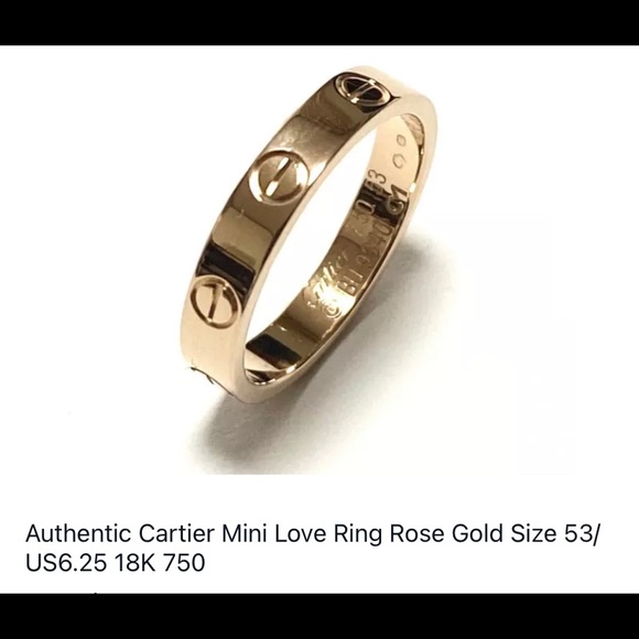 Authentic Cartier Mini love ring size 6.25 - Picture 8 of 10